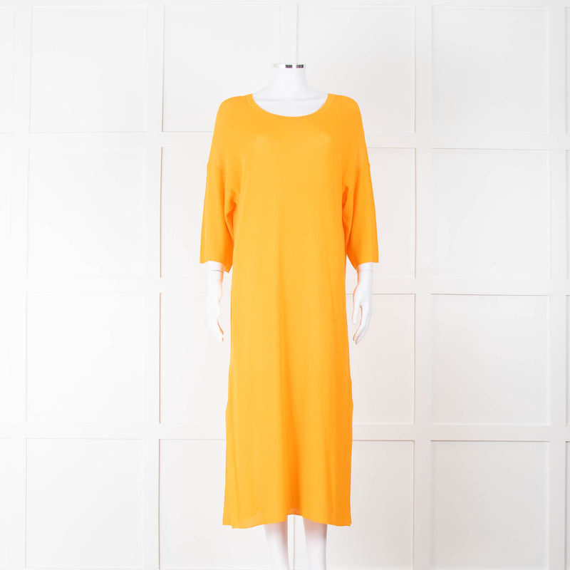 Joseph Orange Fine Knit Batwing Dress