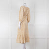 Lisa Marie Fernandez Cream And Gold Broderie Jumpsuit