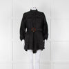 Zimmermann Black Linen Playsuit with Belt