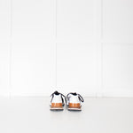 Hermes Black Canvas White Leather Trainers