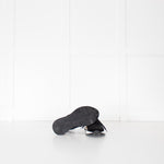 Hermes Black Canvas White Leather Trainers
