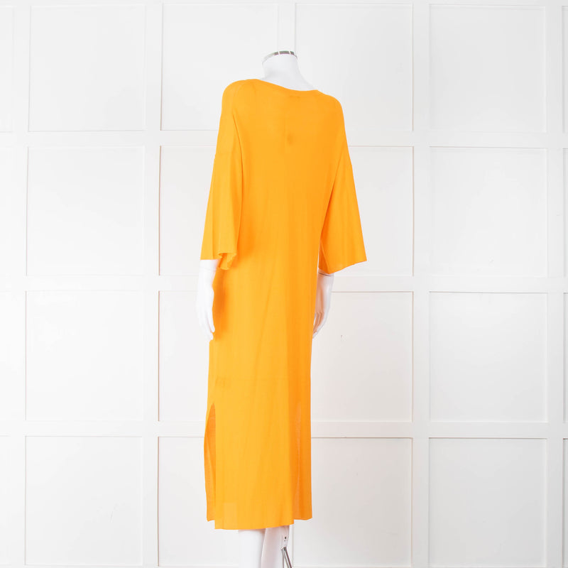 Joseph Orange Fine Knit Batwing Dress