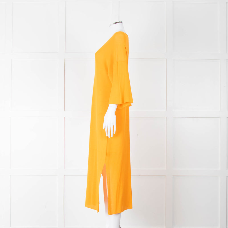 Joseph Orange Fine Knit Batwing Dress