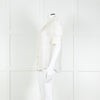 Rebecca Vallance Cream Scallop Trim Puff Sleeve Blouse