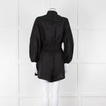 Zimmermann Black Linen Playsuit with Belt