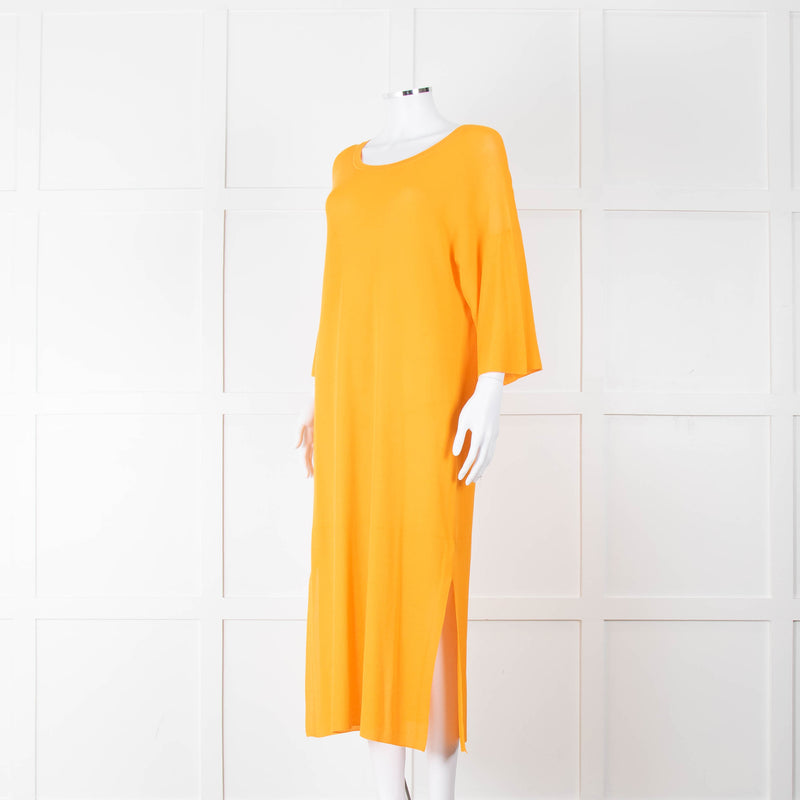Joseph Orange Fine Knit Batwing Dress