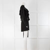 Diane Von Furstenberg Black Frilled Playsuit