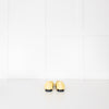 Chanel Yellow Tweedy Black Toe Ballerina Shoes