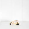 Chanel Yellow Tweedy Black Toe Ballerina Shoes