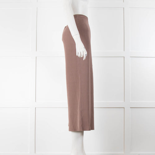 Theory Knit Taupe Palazzo
