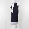 Loewe Navy Wide Leg Trousers With Turnup