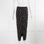 Essential Antwerp Black Ruched Front Floral Skirt
