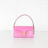 Coach Pink Tabby Chain Clutch Leather Bag