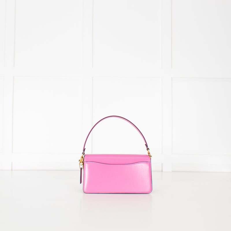 Coach Pink Tabby Chain Clutch Leather Bag