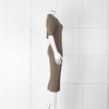 Remain by Birger Christensen Khaki Jumbo Rib Short Sleeve Knit Dress