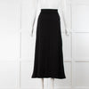 Reformation Black Ribbed Maxi Skirt