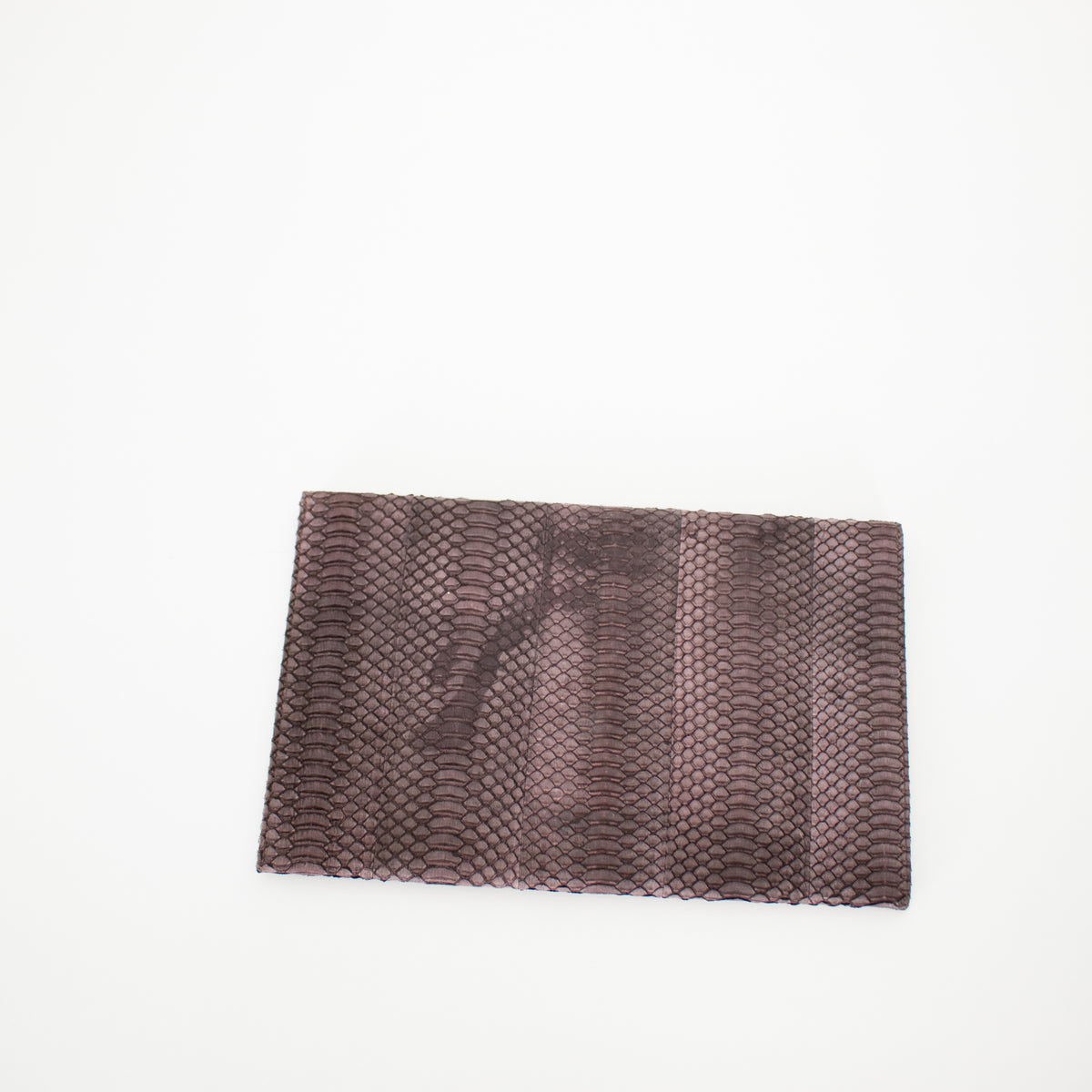 Jimmy Choo Brown Pink Snake Skin Clutch