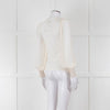 ME + EM Cream Sheer Long Sleeve T-Shirt