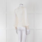 ME + EM Cream Sheer Long Sleeve T-Shirt