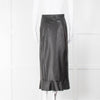 Ridley Black Leather Button Skirt