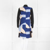 Marella Black Blue Beige Knit Sleeve Tunic Dress
