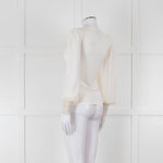 ME + EM Cream Sheer Long Sleeve T-Shirt