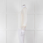ME + EM Cream Sheer Long Sleeve T-Shirt