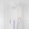 ME + EM Cream Sheer Long Sleeve T-Shirt