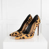 Dsquared2 Calf Hair Animal Print High Heel Shoes