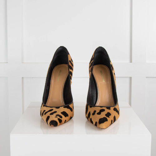 Dsquared2 Calf Hair Animal Print High Heel Shoes