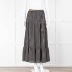 Lolly's Laundry Black White Polka Dot Elasticated Skirt