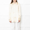 Staud Butter Yellow Striped Satin Shirt