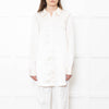 Staud Cream Satin Long Shirt