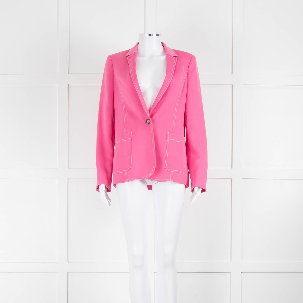 Me + Em Bright Pink Statement Blazer Jacket