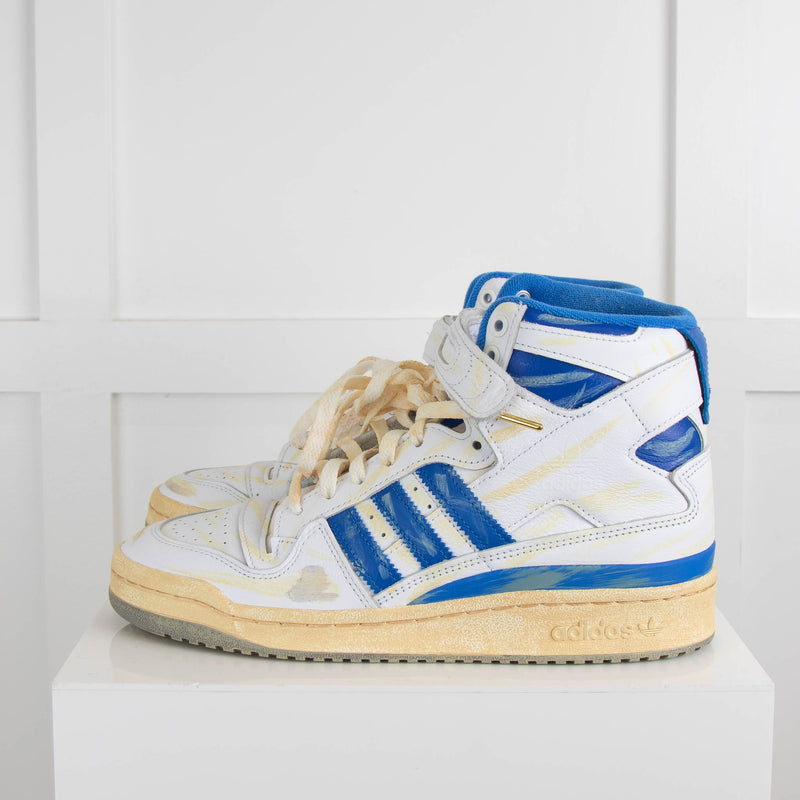 Adidas Forum OG 84 SN 23 Blue and White Distressed Trainers