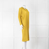 Pleats Please Moss Green V- Neck Plisse Dress