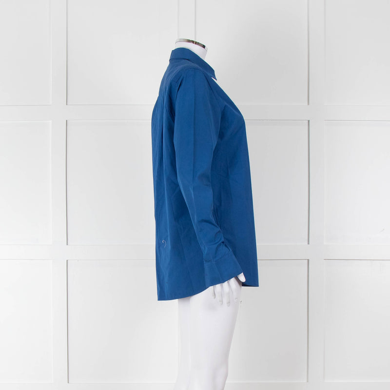 Paul Smith Blue Cotton Long Sleeve Shirt
