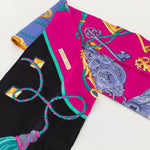 Hermes Purple And Pink Le-Maxi Twilly Scarf