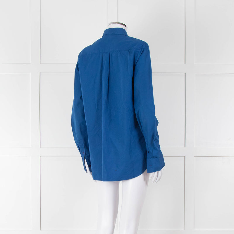 Paul Smith Blue Cotton Long Sleeve Shirt
