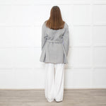 Acne Studios Grey Double Faced Belt Wool Jacket