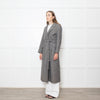 S Max Mara Houndstooth Wool Belted Coat