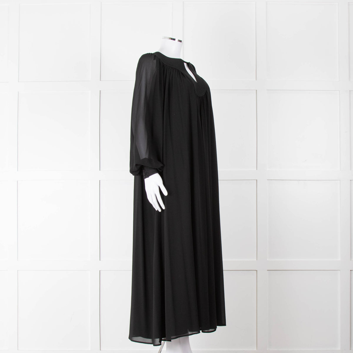 Tory Burch Black Flowy Kaftan Dress
