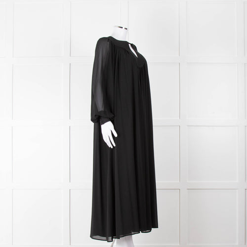 Tory Burch Black Flowy Kaftan Dress