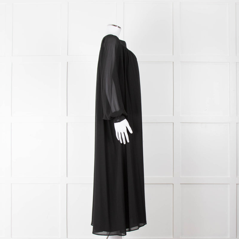 Tory Burch Black Flowy Kaftan Dress