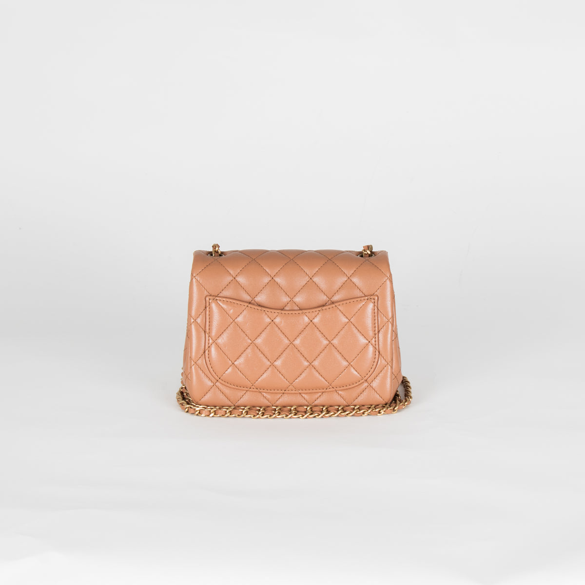 Chanel Caramel Pearl Crush Mini Square Flap Bag