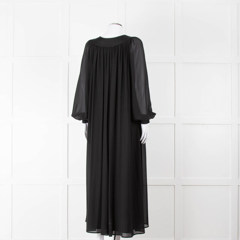 Tory Burch Black Flowy Kaftan Dress