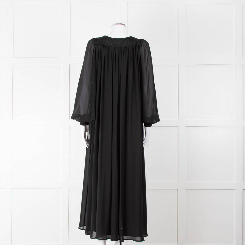 Tory Burch Black Flowy Kaftan Dress