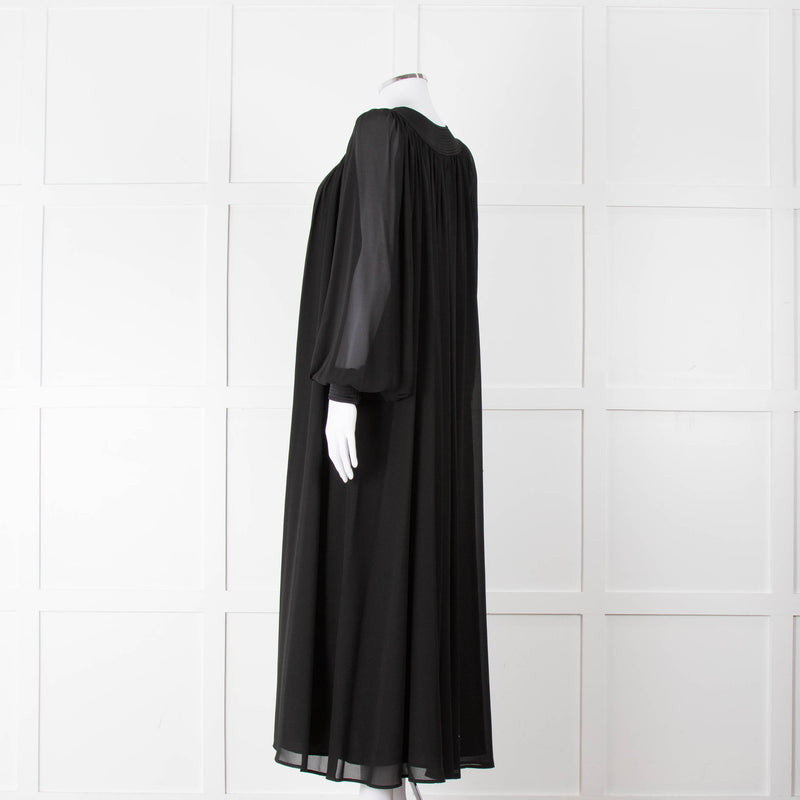 Tory Burch Black Flowy Kaftan Dress