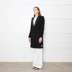 Burberry Black Cashmere Coat With Dress Collar
