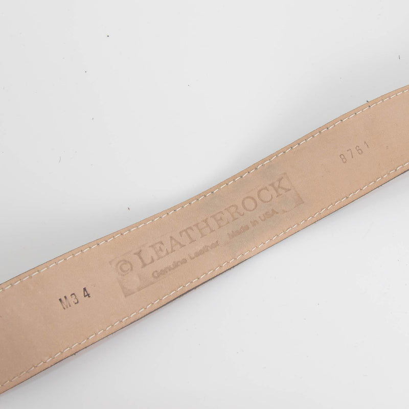 Leatherrock Leopard Print Belt